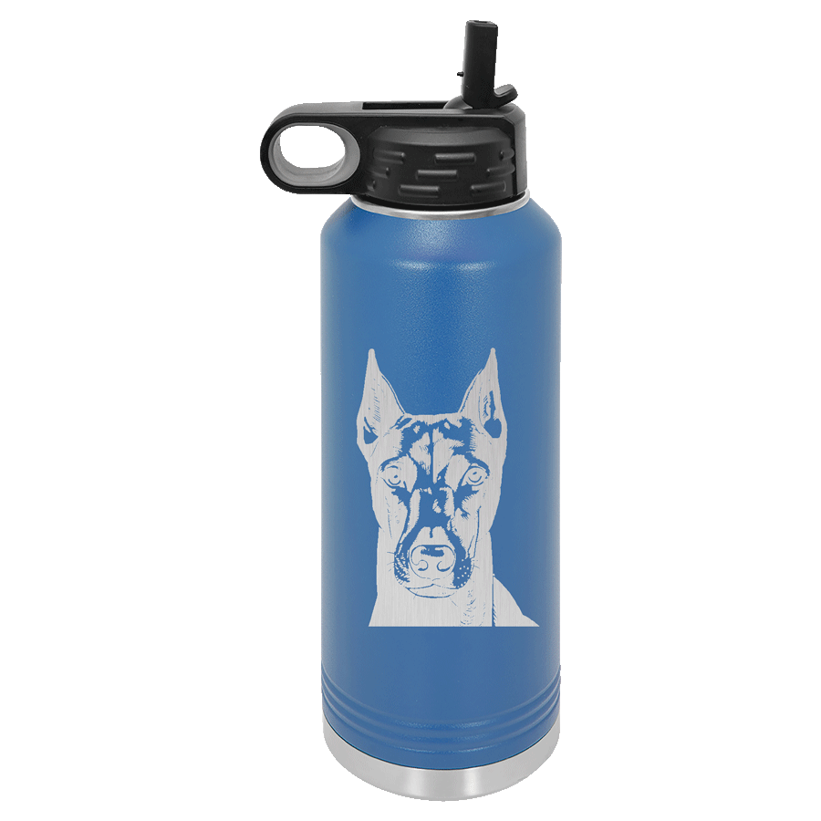 Doberman Water Bottle