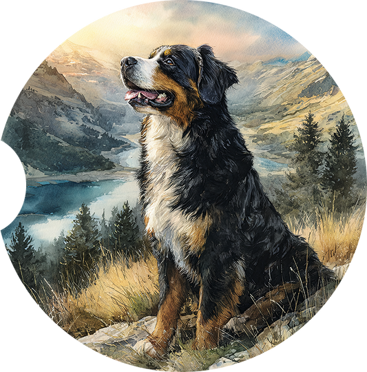 Bernese Mountain Dog Car Coaster