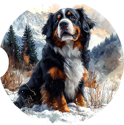 Bernese Mountain Dog Car Coaster