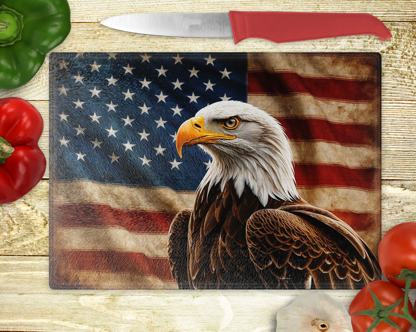 Americana Eagle Patriotic Cutting Board