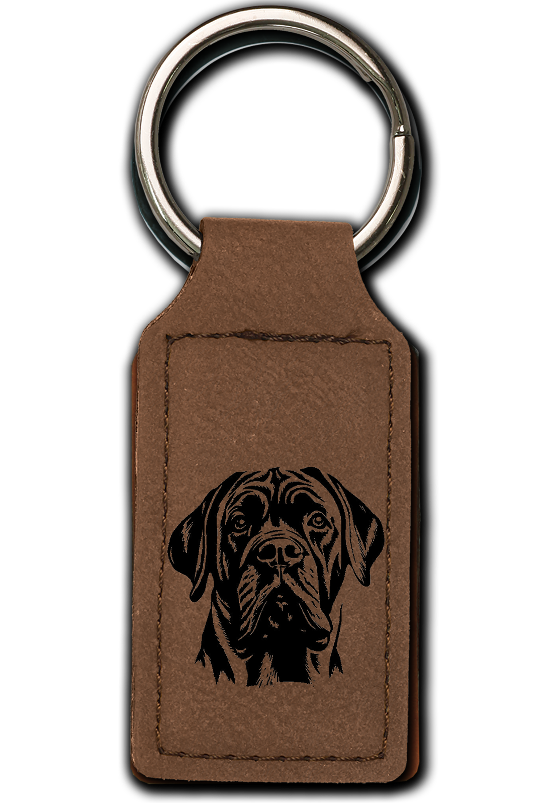 English Mastiff Leatherette Key Chain