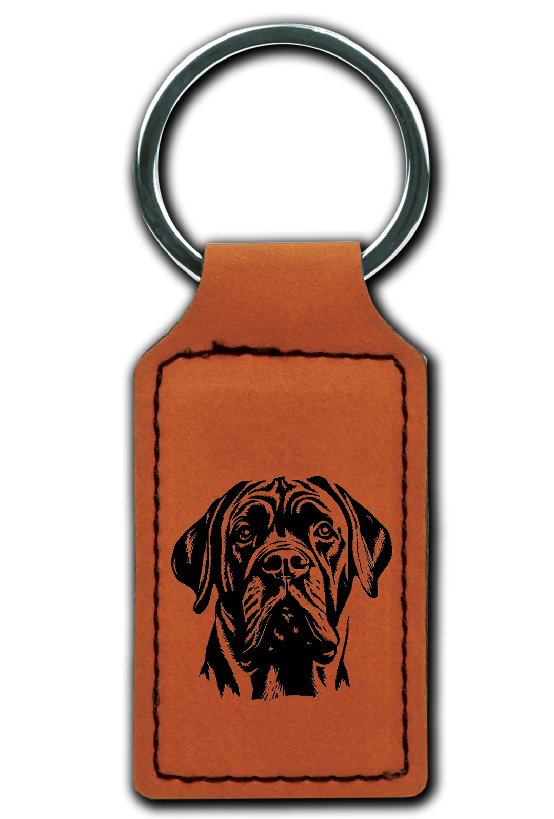 English Mastiff Leatherette Key Chain