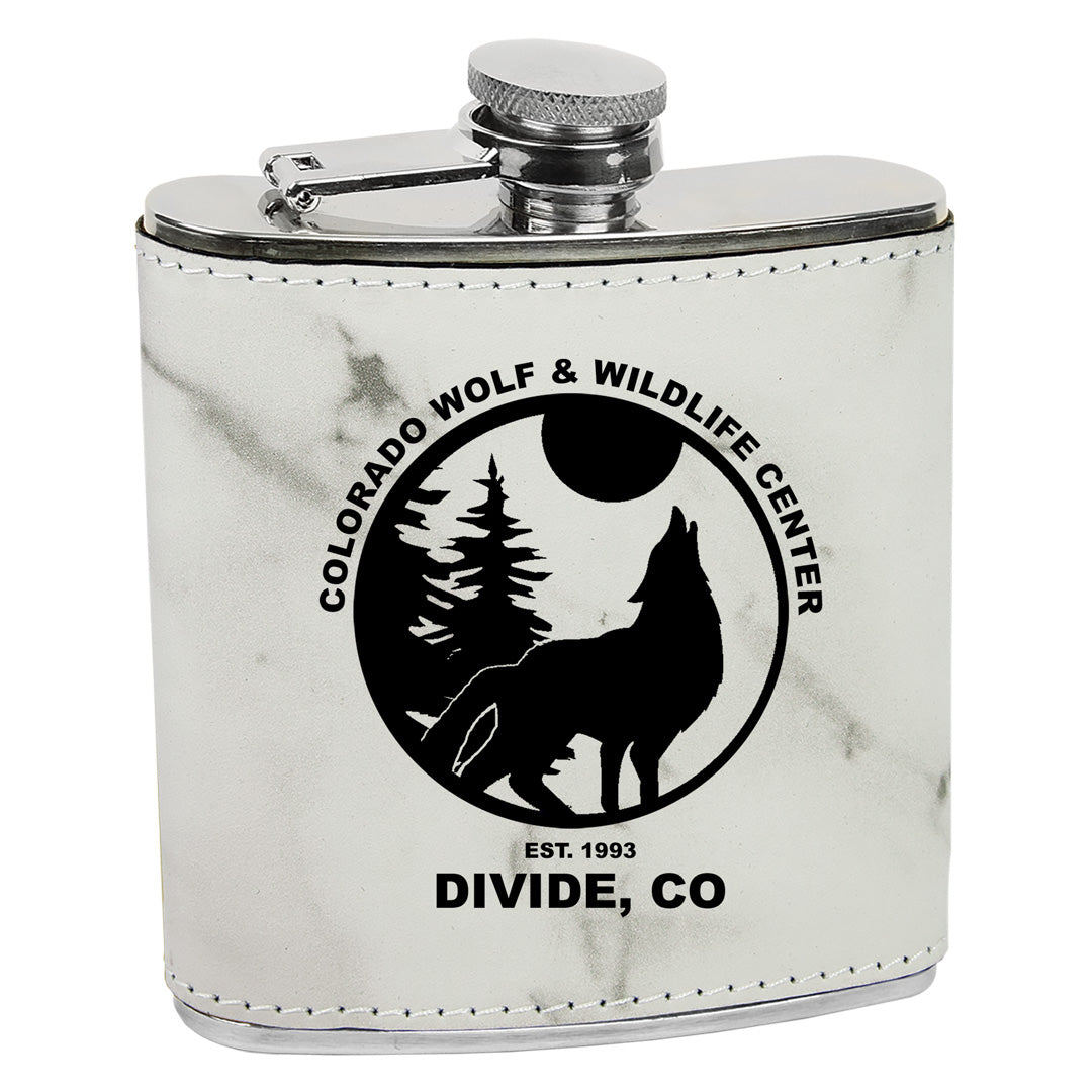 CWWC-Leatherette Flask