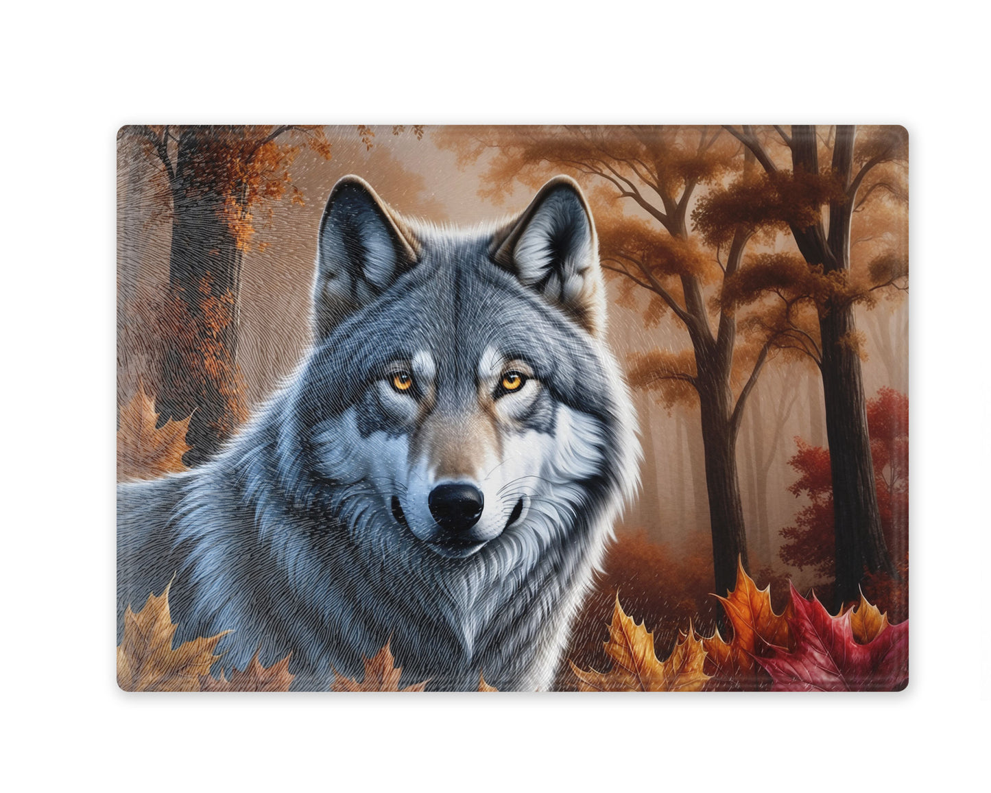 CWWC-Wolf Cutting Board