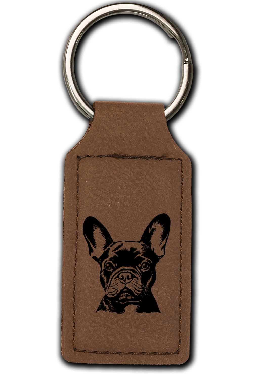 French Bulldog Leatherette Key Chain