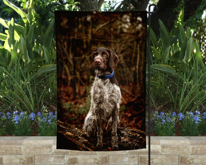 German Wirehaired Pointer Garden Flag