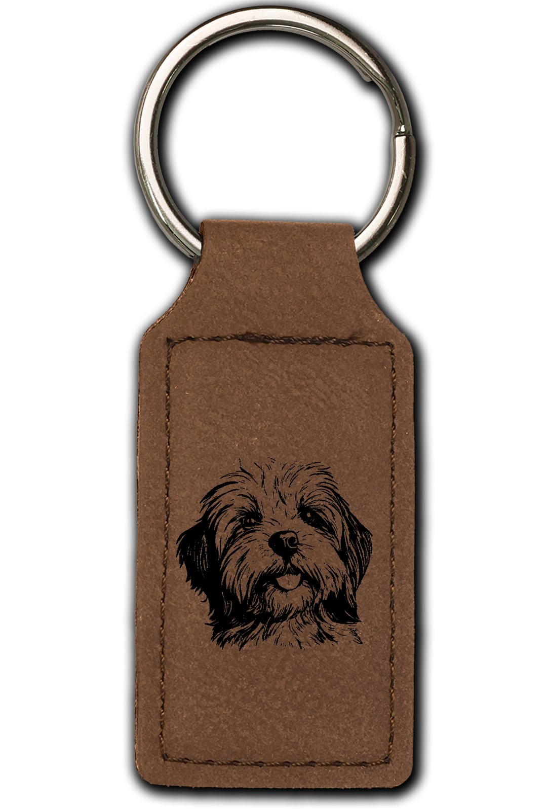 Havanese Leatherette Key Chain
