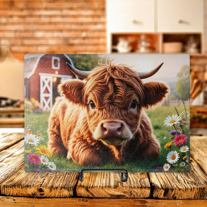 Highland Calf Cutting Board