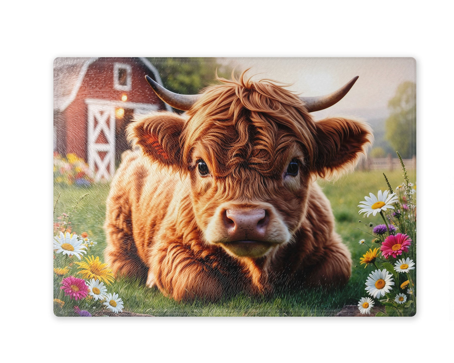 Highland Calf Cutting Board