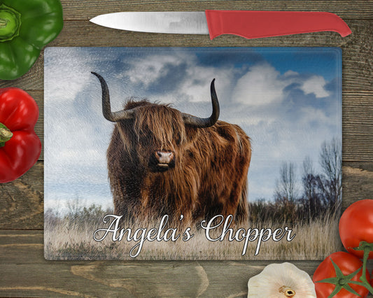 Highland Cow Cutting Board