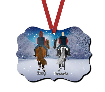 Horse Christmas Tree Personalized Ornament
