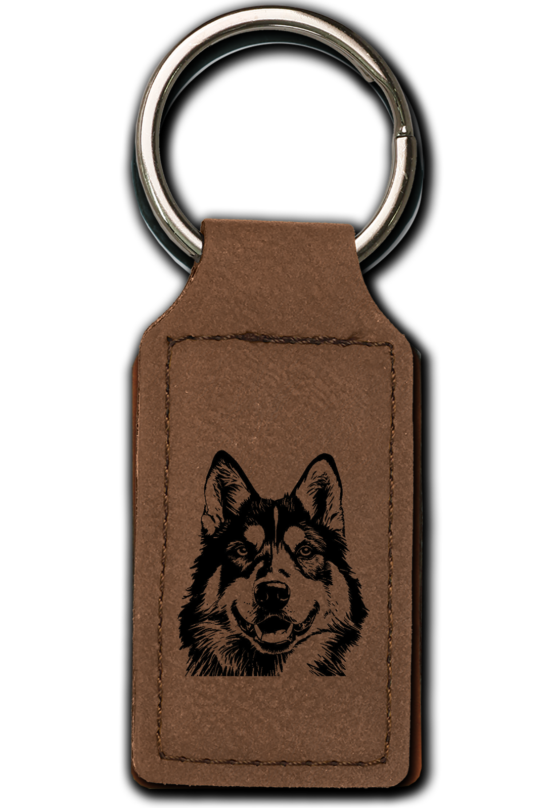 Husky Leatherette Key Chain