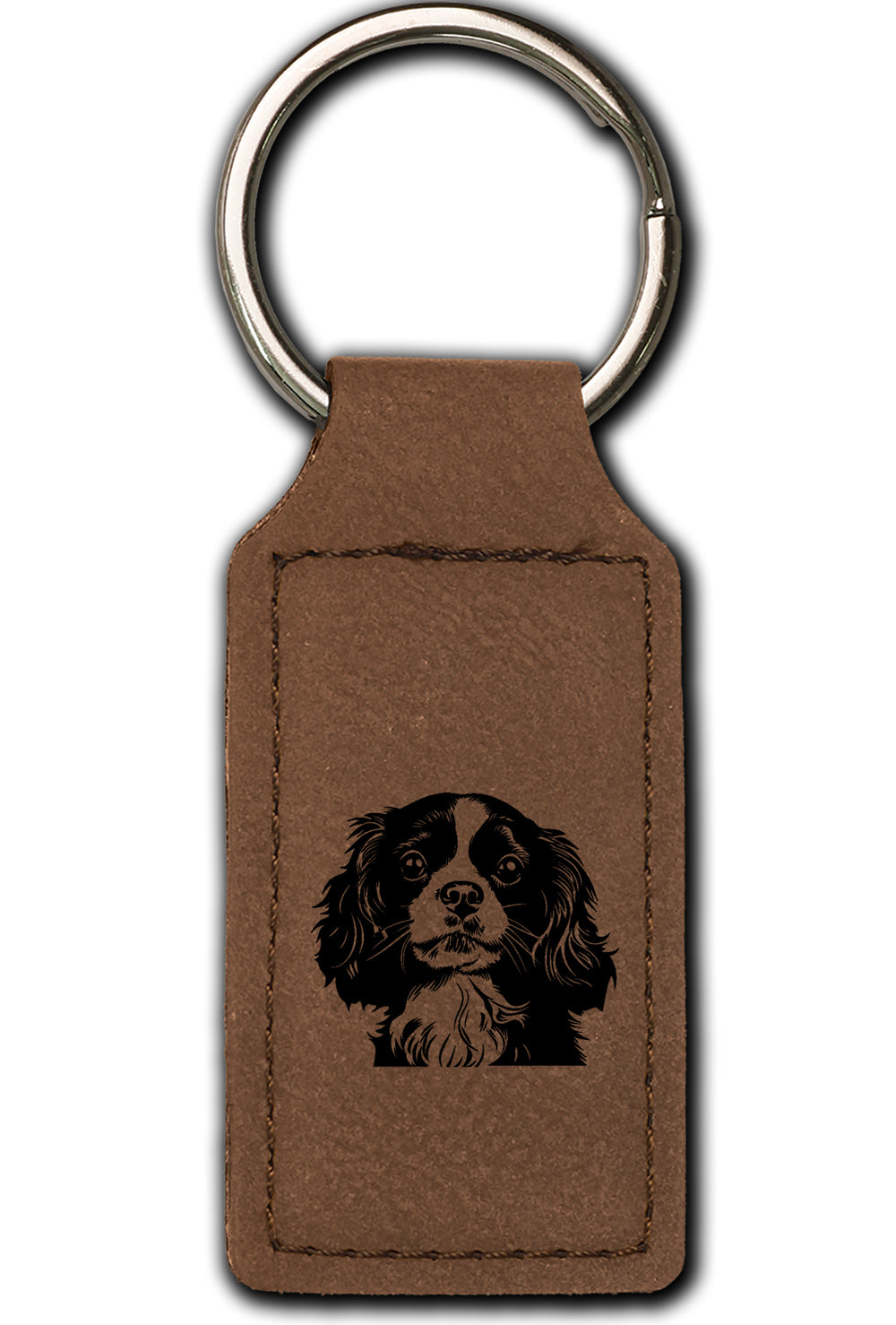 Cavalier King Charles Leatherette Key Chain