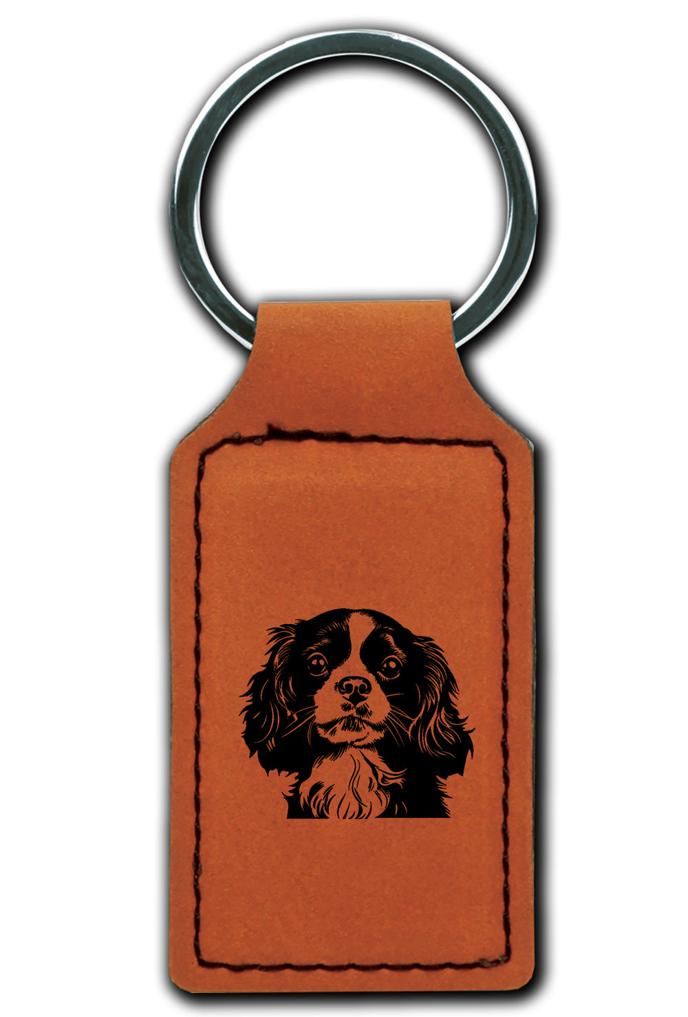 Cavalier King Charles Leatherette Key Chain