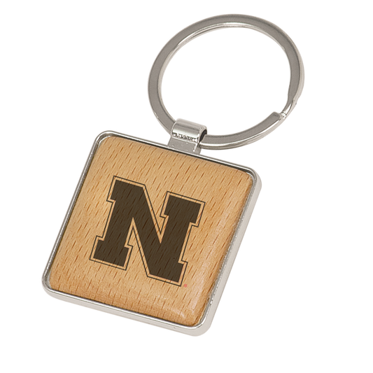 University of Nebraska Wooden Key Chain