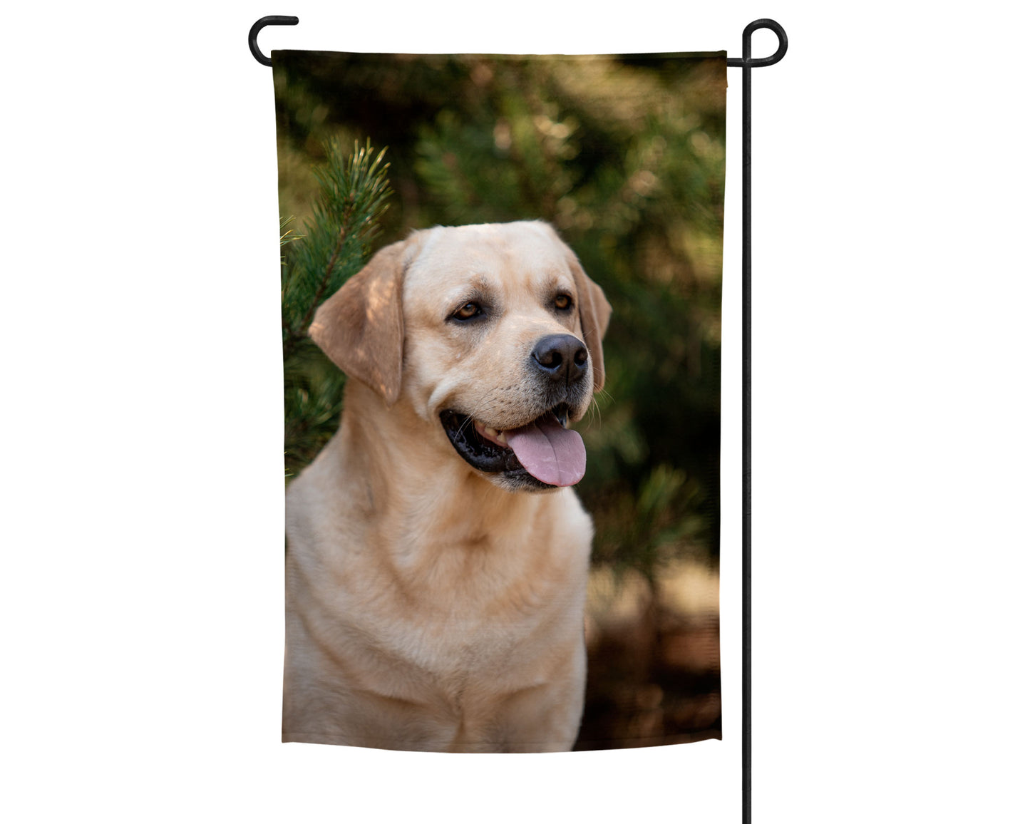Lab - Yellow Garden Flag