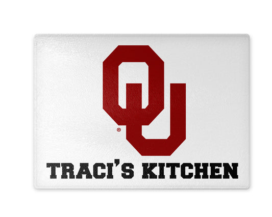 University of Oklahoma Sooner Glass Cutting Board
