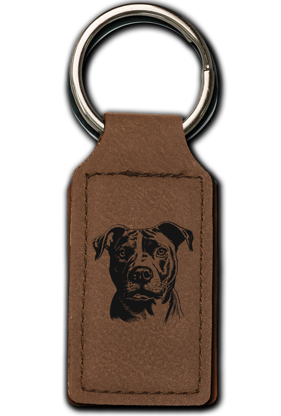 Pitbull Leatherette Key Chain