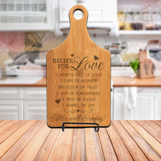 Recipe for Love Cutting Board