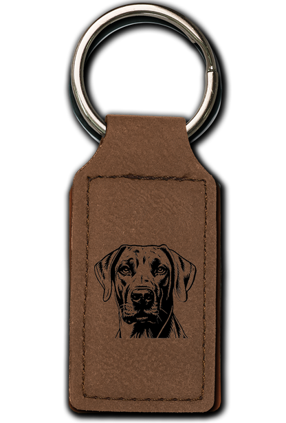 Rhodesian Ridgeback Leatherette Key Chain