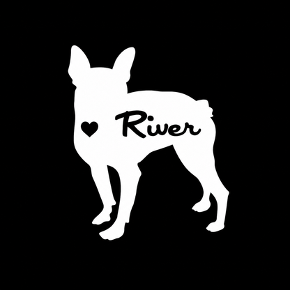 Boston Terrier Vinyl Decal Sticker
