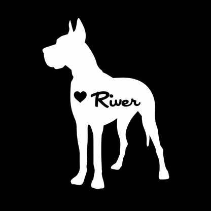 Great Dane Vinyl Decal Sticker