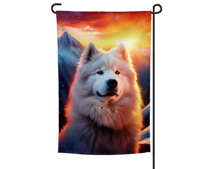 Samoyed Garden Flag