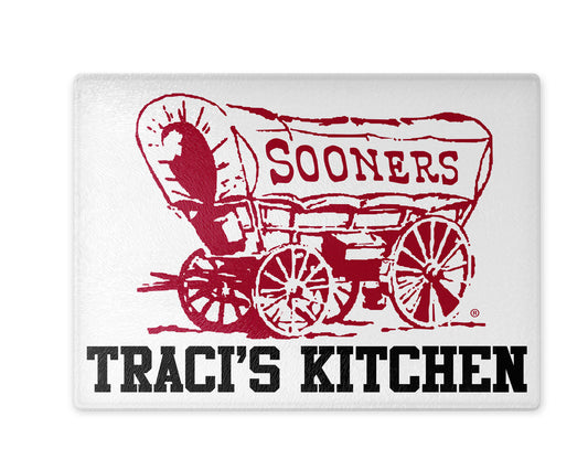University of Oklahoma Sooner Glass Cutting Board