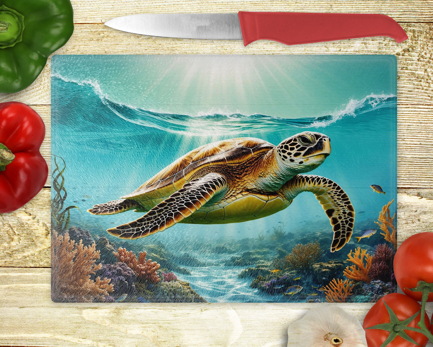 Sea Turtle Cutting Board