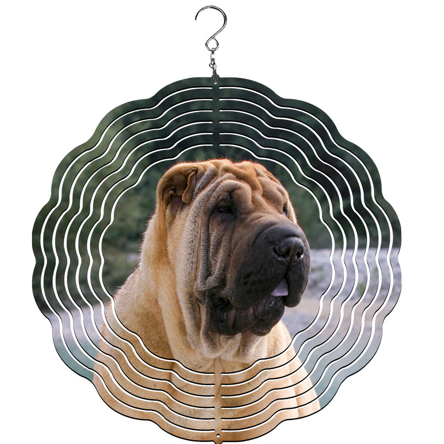 Shar Pei Wind Spinner