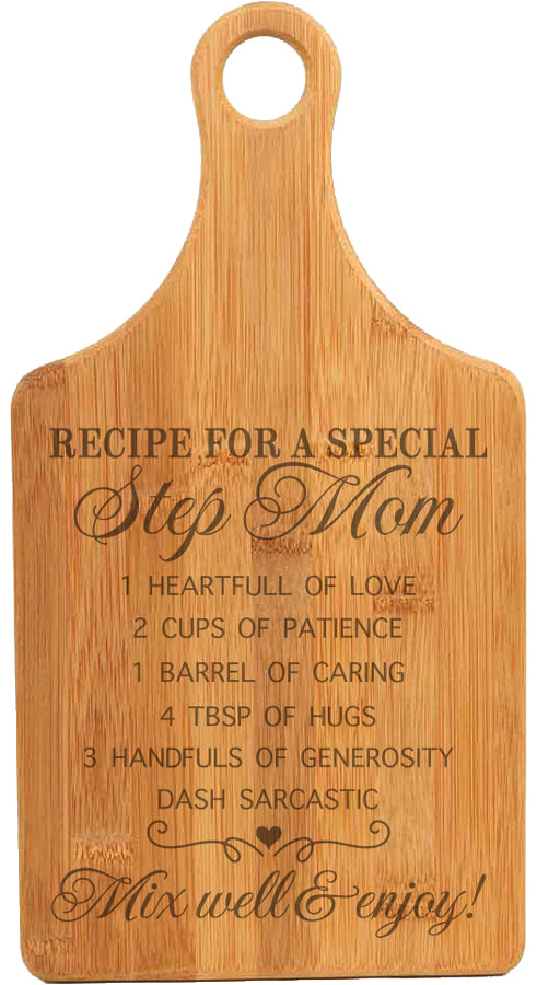 Special Step Mom Recipe Cutting Board