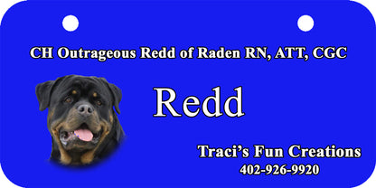 Personalized Dog Crate ID Tag