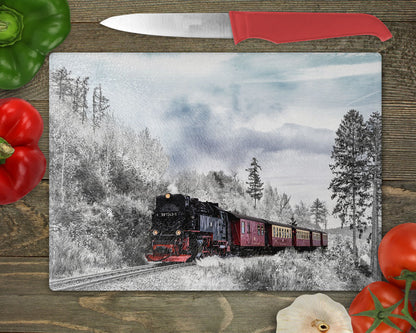 Train Cutting Board