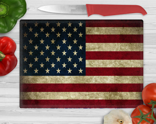 US Flag Cutting Board