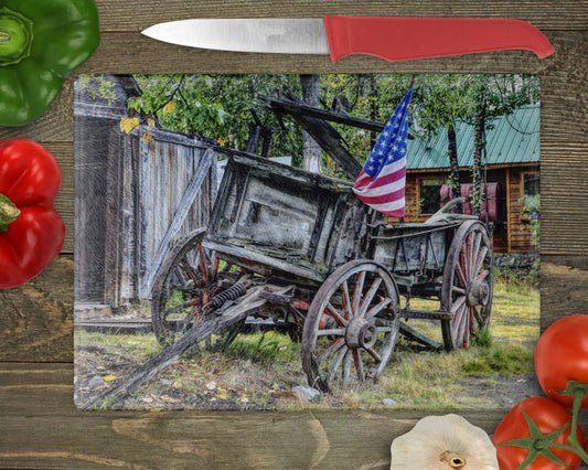 Vintage Wagon  Cutting Board