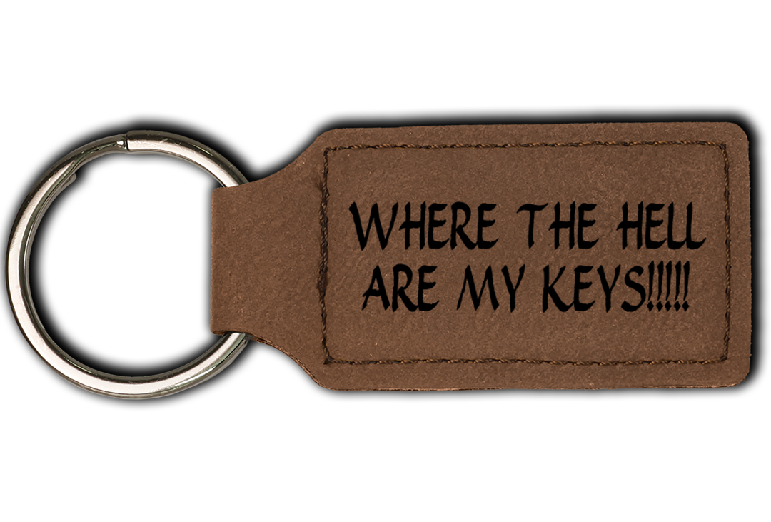 Funny Leatherette Key Chain