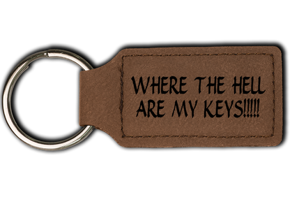 Funny Leatherette Key Chain