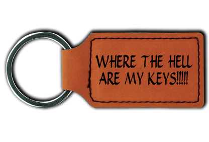 Funny Leatherette Key Chain