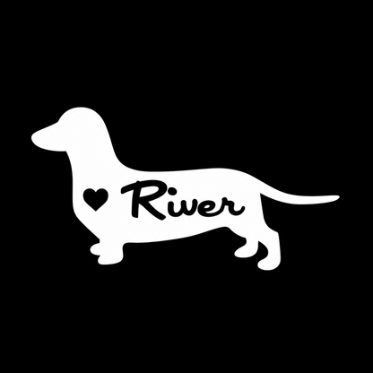 Dachshund Vinyl Decal Sticker