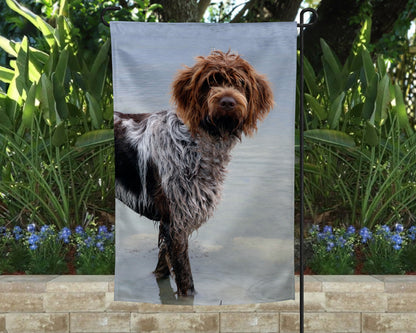 Wirehaired Pointing Griffon Garden Flag