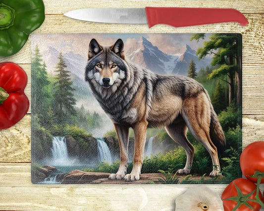CWWC-Wolf Cutting Board