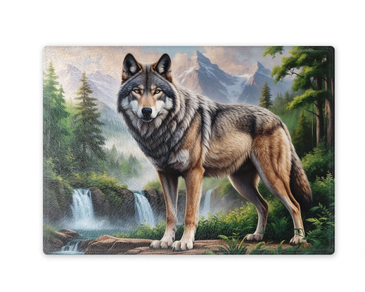 CWWC-Wolf Cutting Board