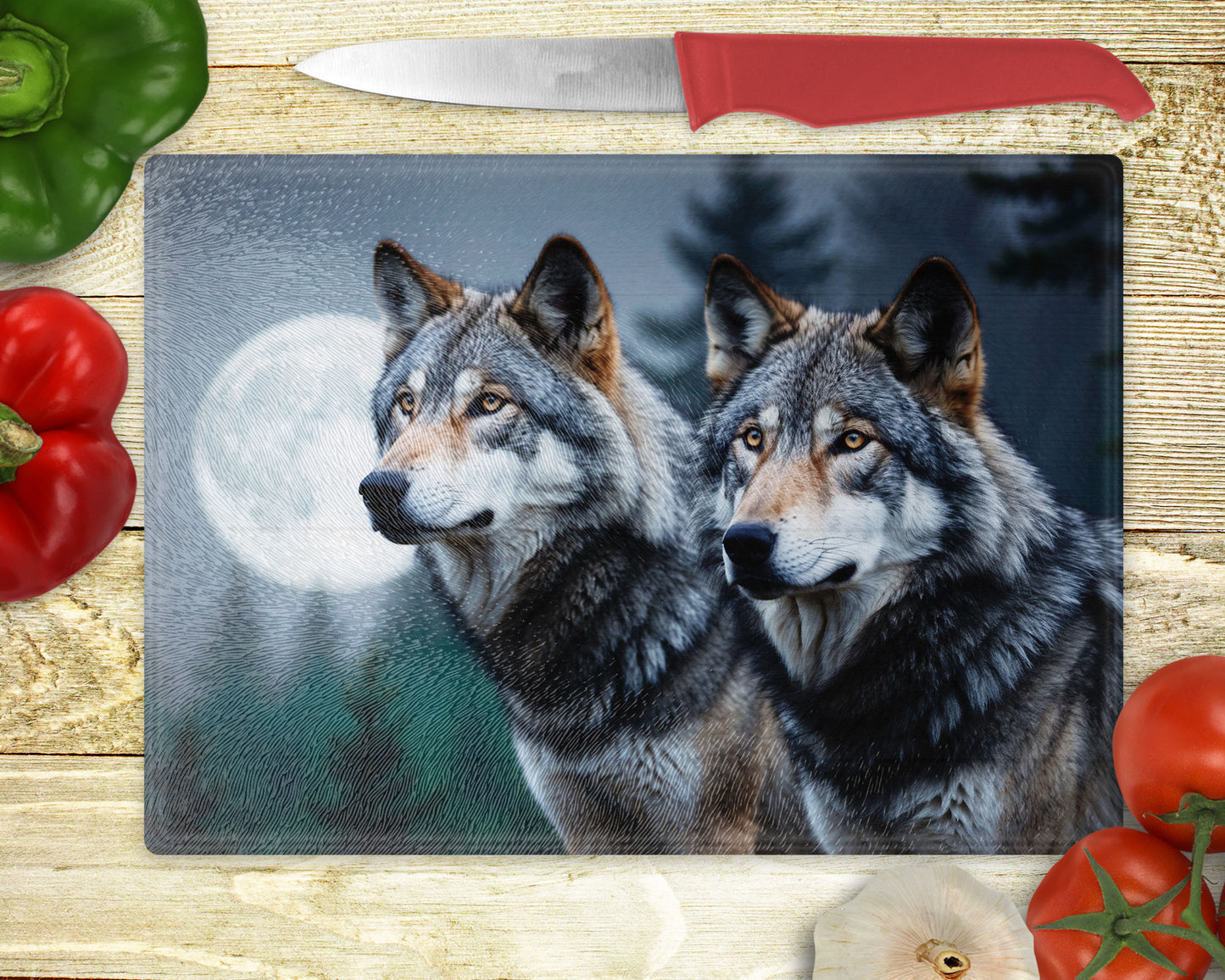 CWWC-Wolf Cutting Board