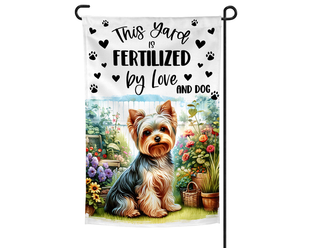 Yorkie Garden Flag