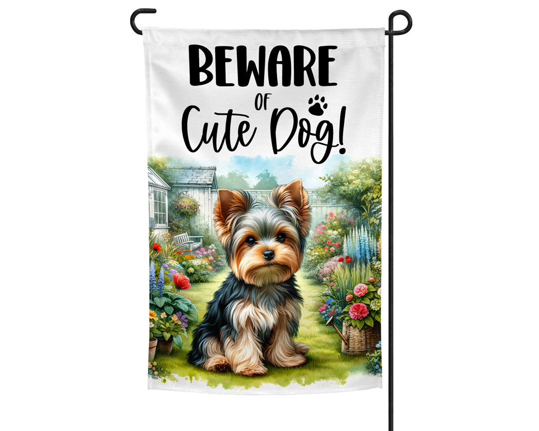 Yorkie Garden Flag