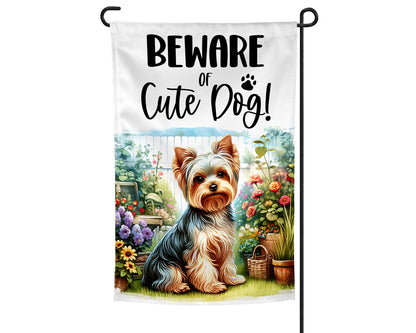 Yorkie Garden Flag