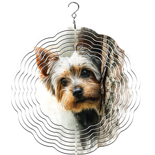 Yorkie Wind Spinner
