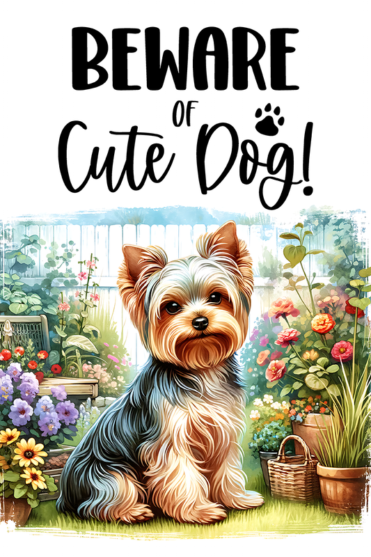 Yorkie Garden Flag
