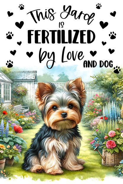 Yorkie Garden Flag
