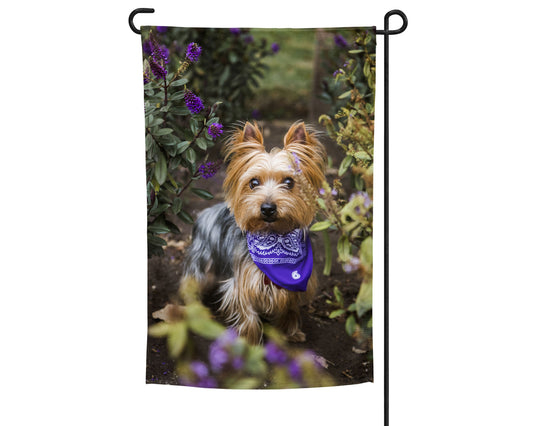 Yorkie Garden Flag
